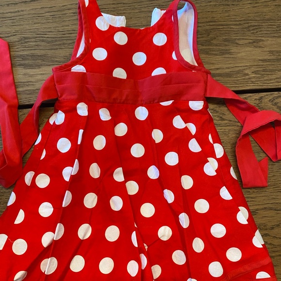 Red & White girl 2T polka dot dress - Picture 1 of 1